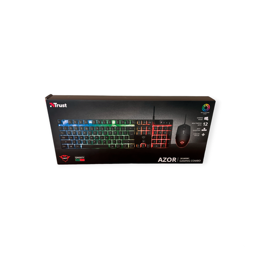 Bundle Gaming Trust AZOR GXT 838 Teclado + Rato (caixa aberta)