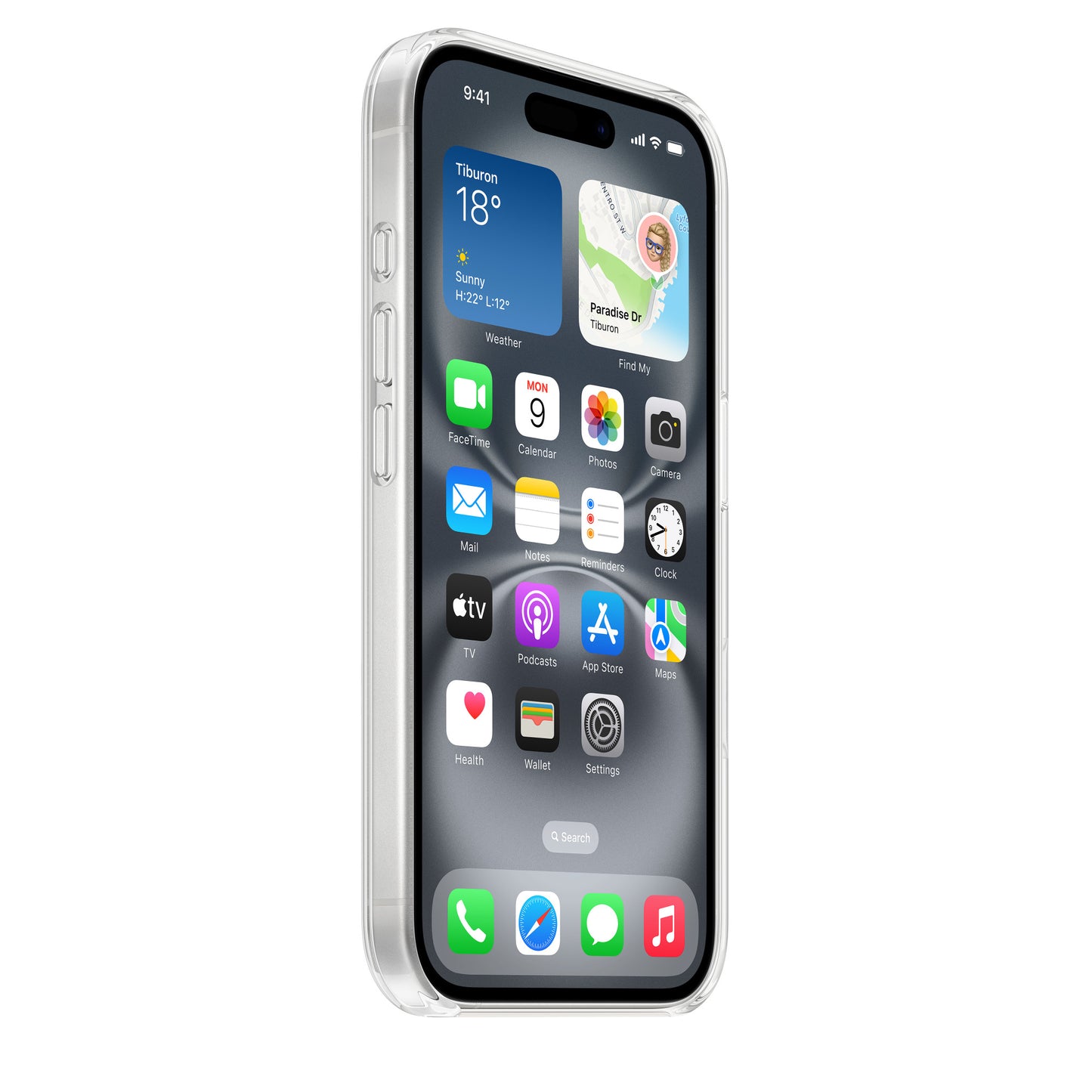 Capa Silicone com MagSafe para iPhone 16 - Clear Original