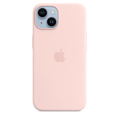 Capa Silicone MagSafe iPhone 14 - Rosa giz Original