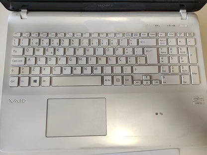 Portátil Sony Vaio SFV152A29M i3 3217u 6GB RAM DDR3 1TB HDD Teclado PT Portugal Estado: Satisfatório