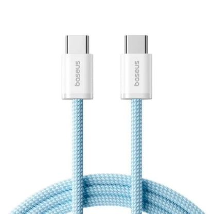 BASEUS DYNAMIC 4 FAST CHARGING DATA CABLE USB-C TO USB-C 100W 1M GALAXY BLUE