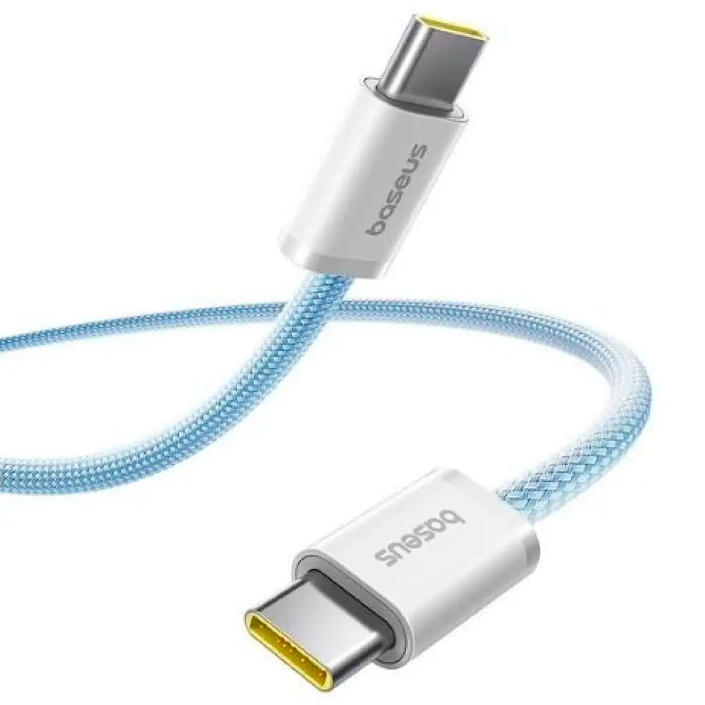 BASEUS DYNAMIC 4 FAST CHARGING DATA CABLE USB-C TO USB-C 100W 1M GALAXY BLUE