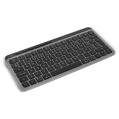 Teclado Offy Flexi Mini Wireless RF 2.4GHz + Bluetooth 5.1 Multi-Device PT Cinzento