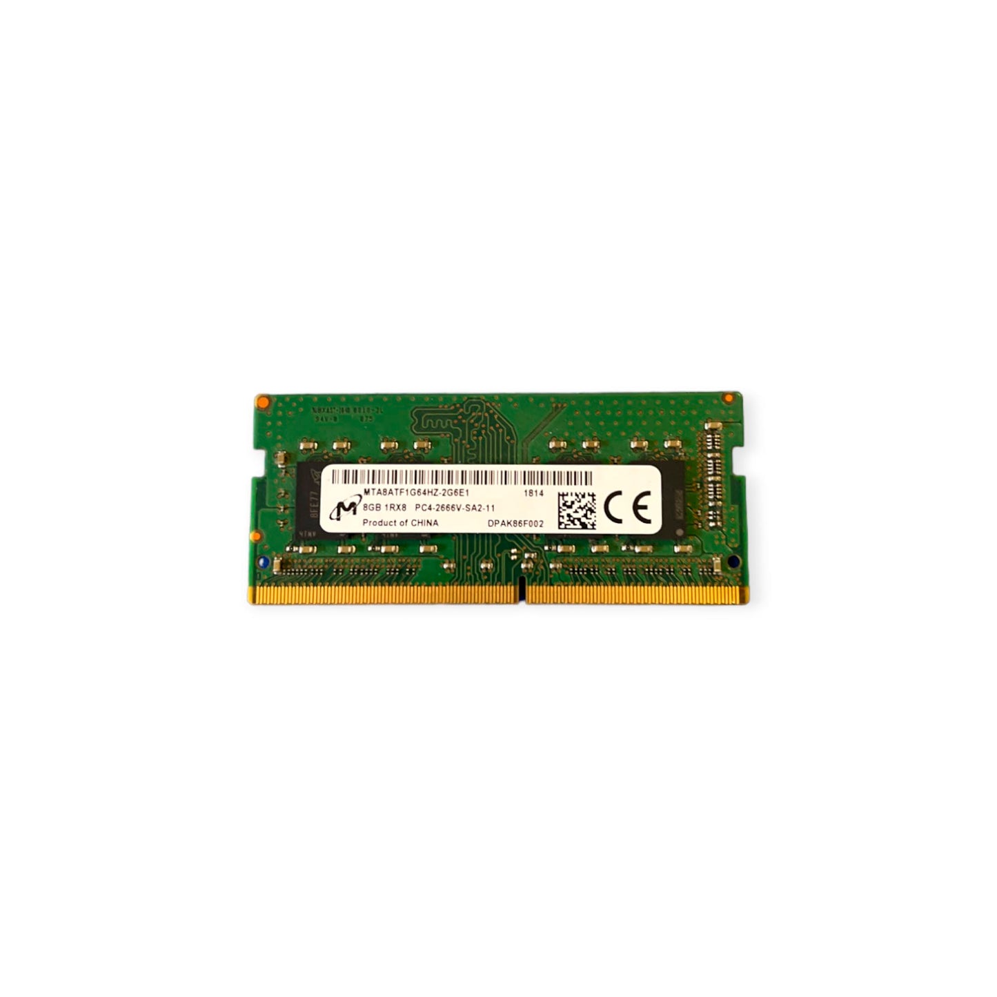 Memória Ram SO-DIMM Micron DDR4 8GB 2666Mhz MTA8ATF1G64HZ-2G6E1
