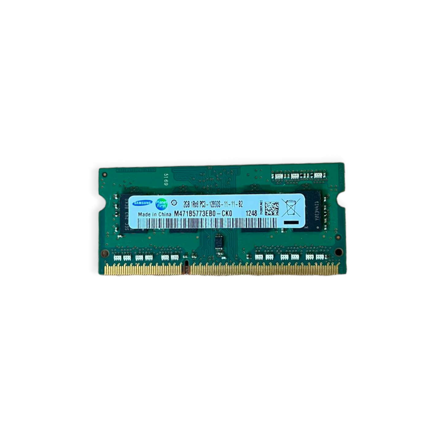 RAM SO-DIMM SAMSUNG 2GB DDR3 1333Mhz PC3-10600S-09-10-F2 M471B5673EH1-CH9