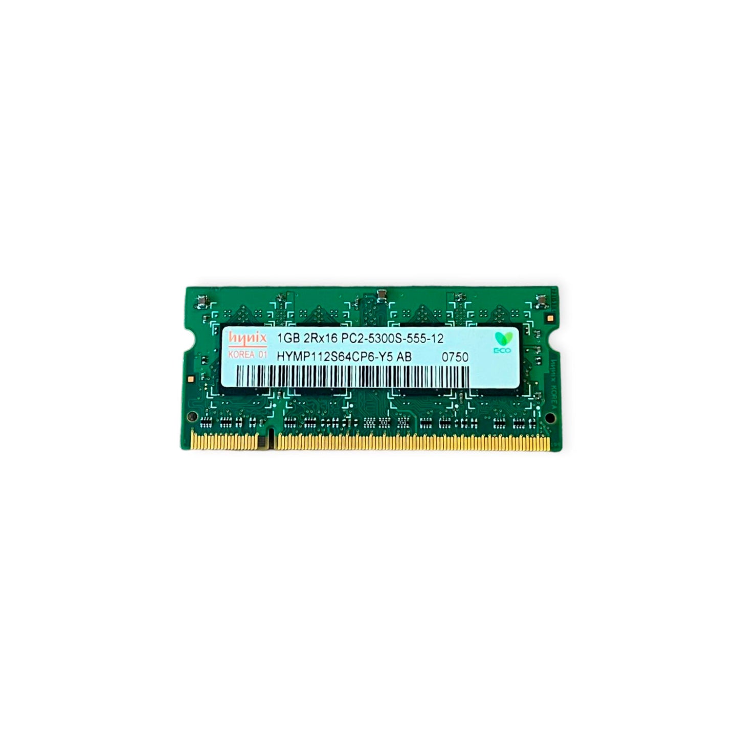Memória Ram SO-DIMM Hynix DDR2 1GB 5300S HYMP112S64CP6-Y5 AB