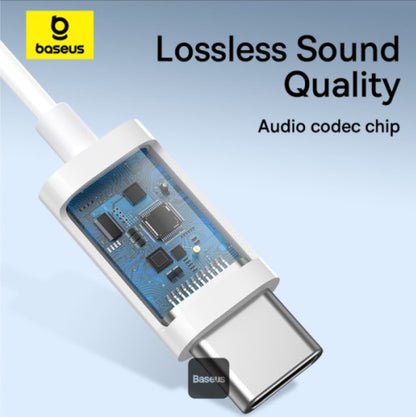 Auscultadores Baseus Encok CZ17 SEMI-IN-EAR Wired Earphones Monn White