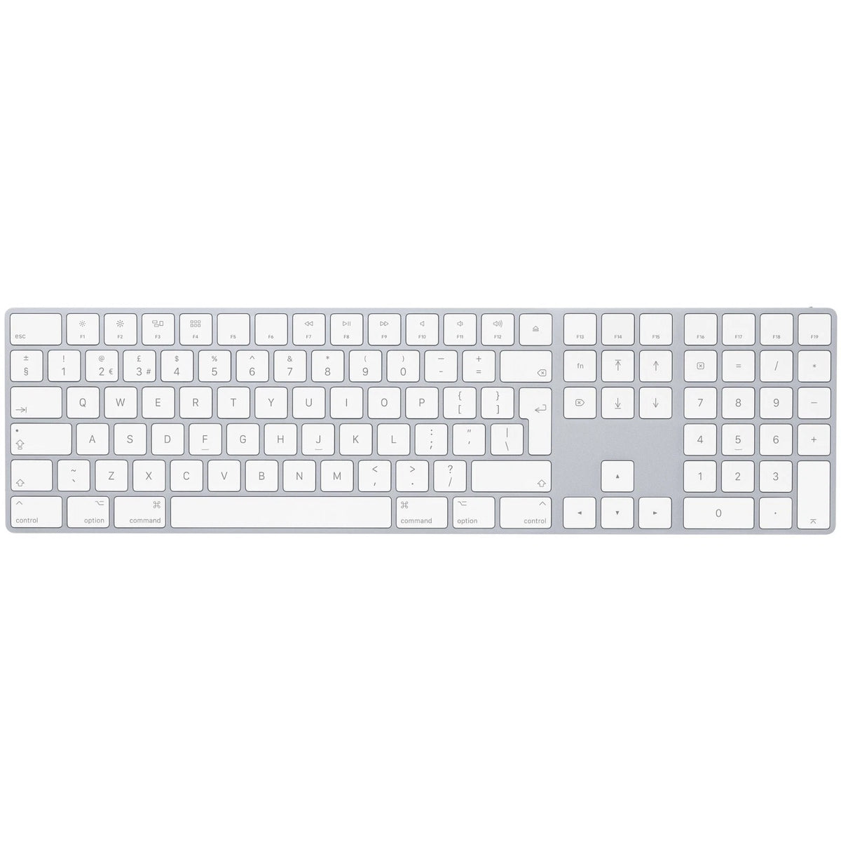 Apple Magic Keyboard with Numeric Keypad A1843 MQ052B/A UK (white) — Grade N