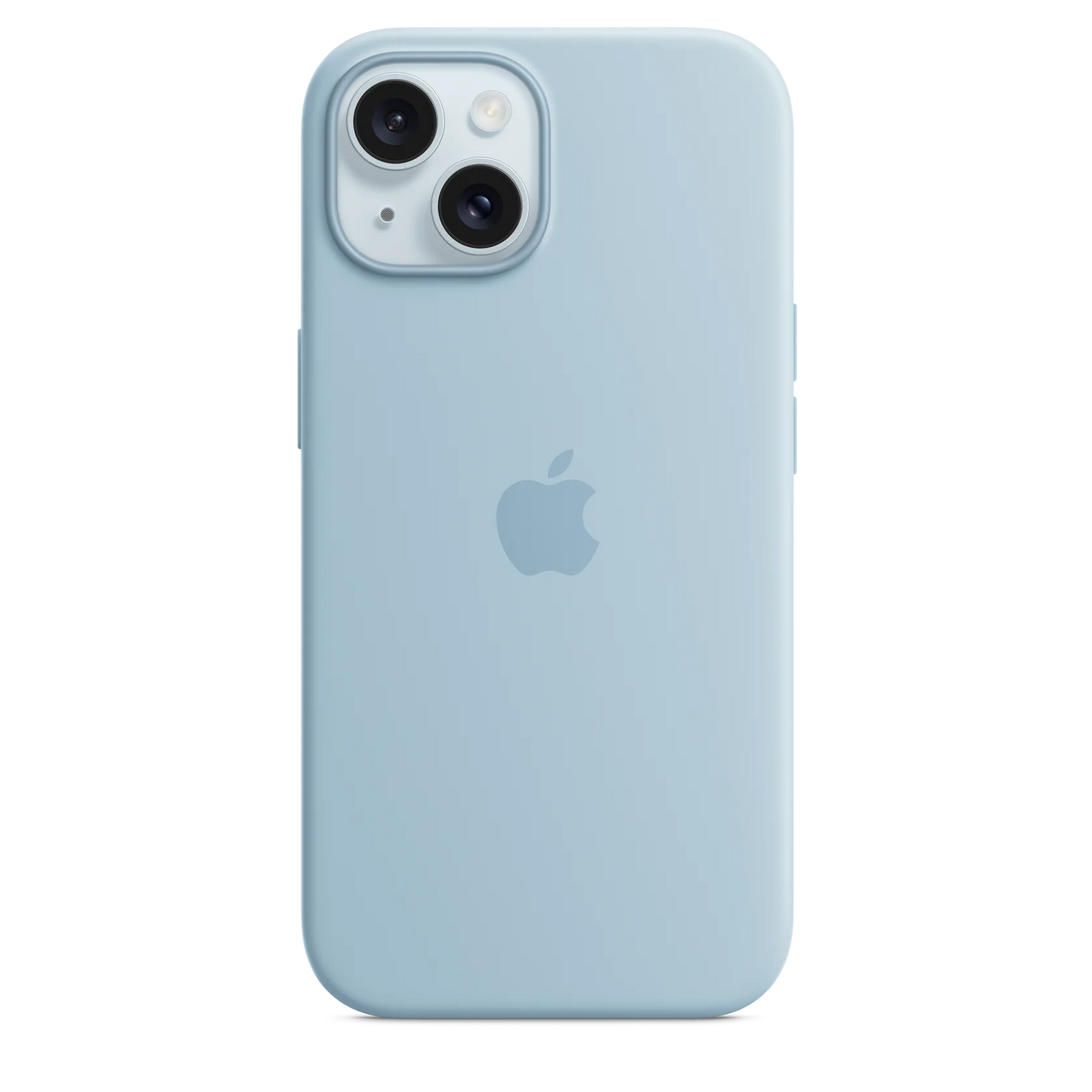 Capa Silicone MagSafe iPhone 15 Pro - Azul Claro Original