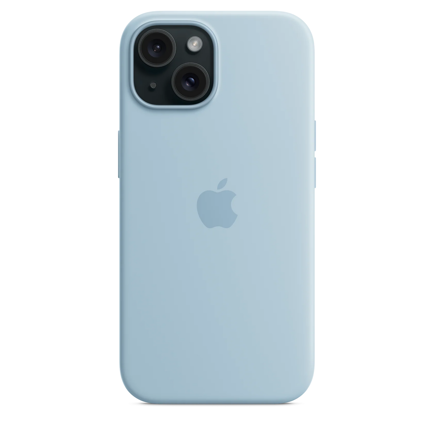 Capa Silicone MagSafe iPhone 15 Pro - Azul Claro Original