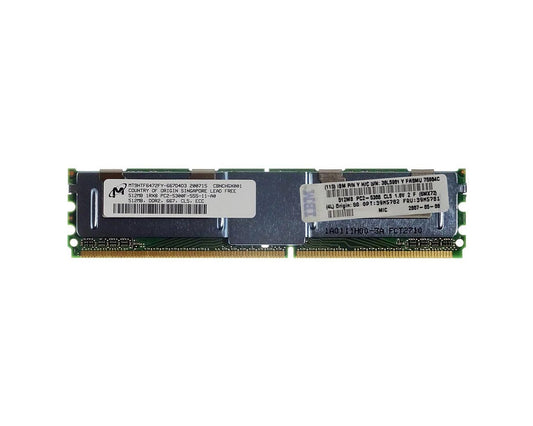Memória Ram DIMM Micron DDR2 512MB 1RX8 ECC 667MHZ MT9HTF6472FY-667D4D3