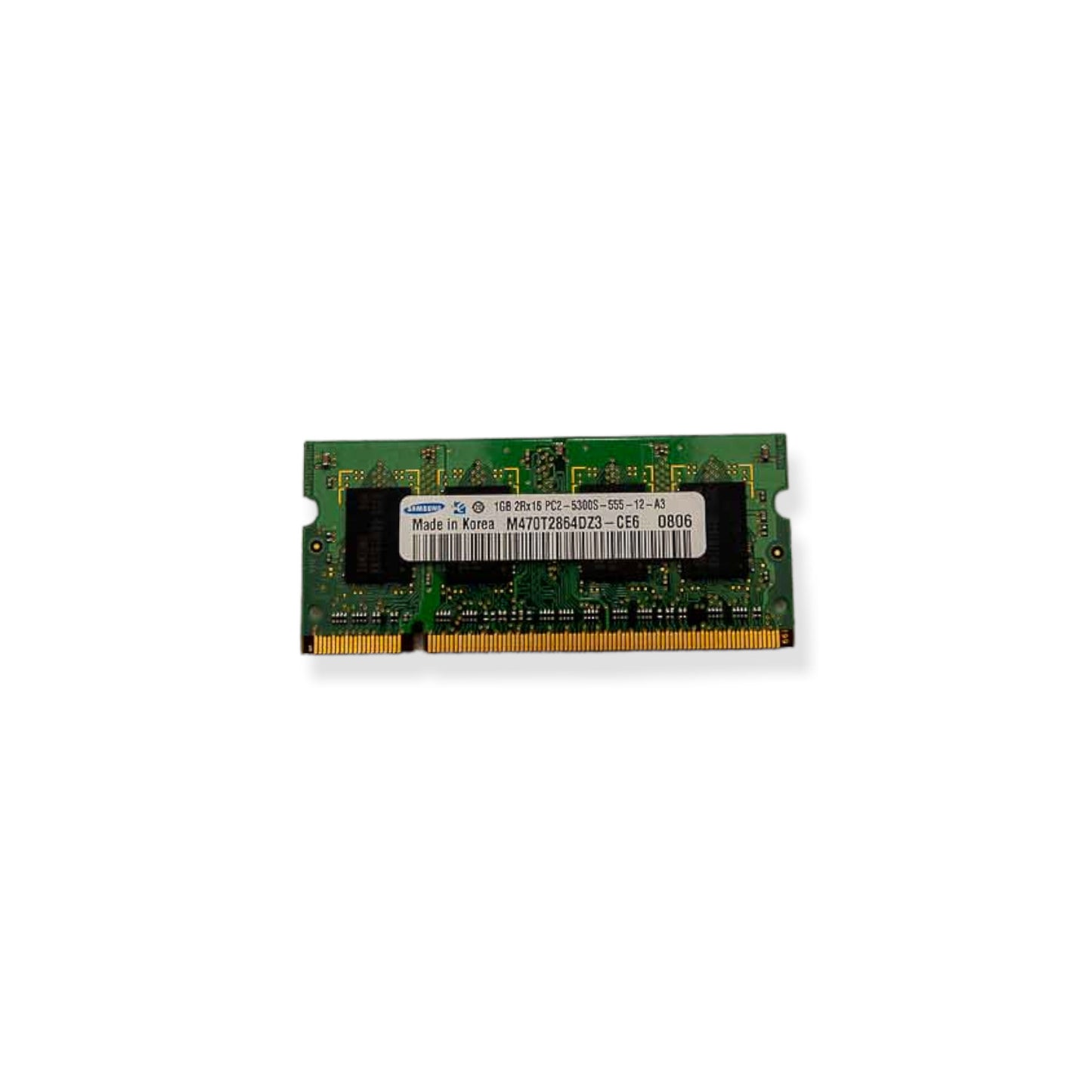 Memória Ram SODIMM DDR2 Samsung 1GB PC2-5300S M470T2864DZ3-CE6