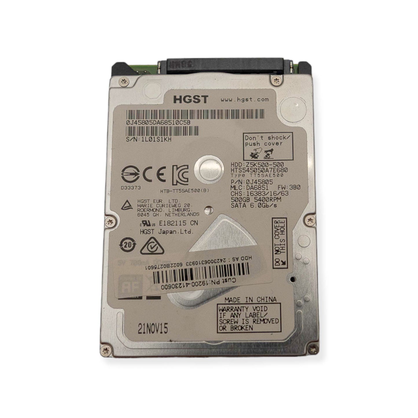 Disco Rígido Genérico HDD 2,5'' 500GB | Estado: Muito Bom