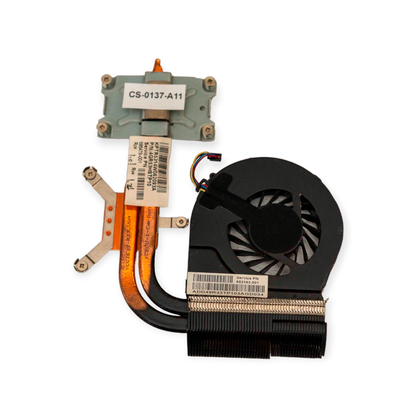 Cooler + Fan HP G6 683193-001 685479-001