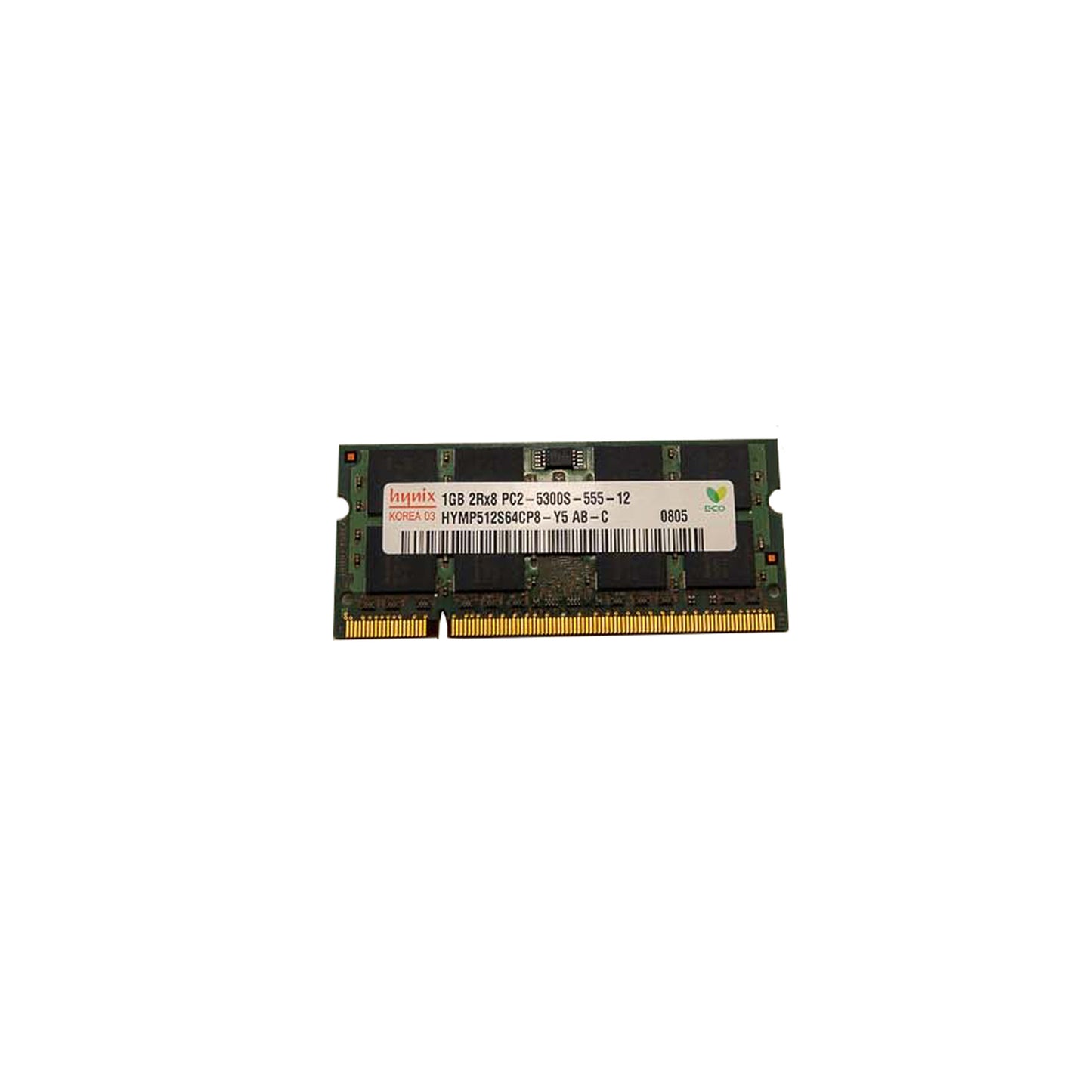 Memória Ram SODIMM Hynix DDR2 1GB 5300S HYMP512S64CP8-Y5 AB-C