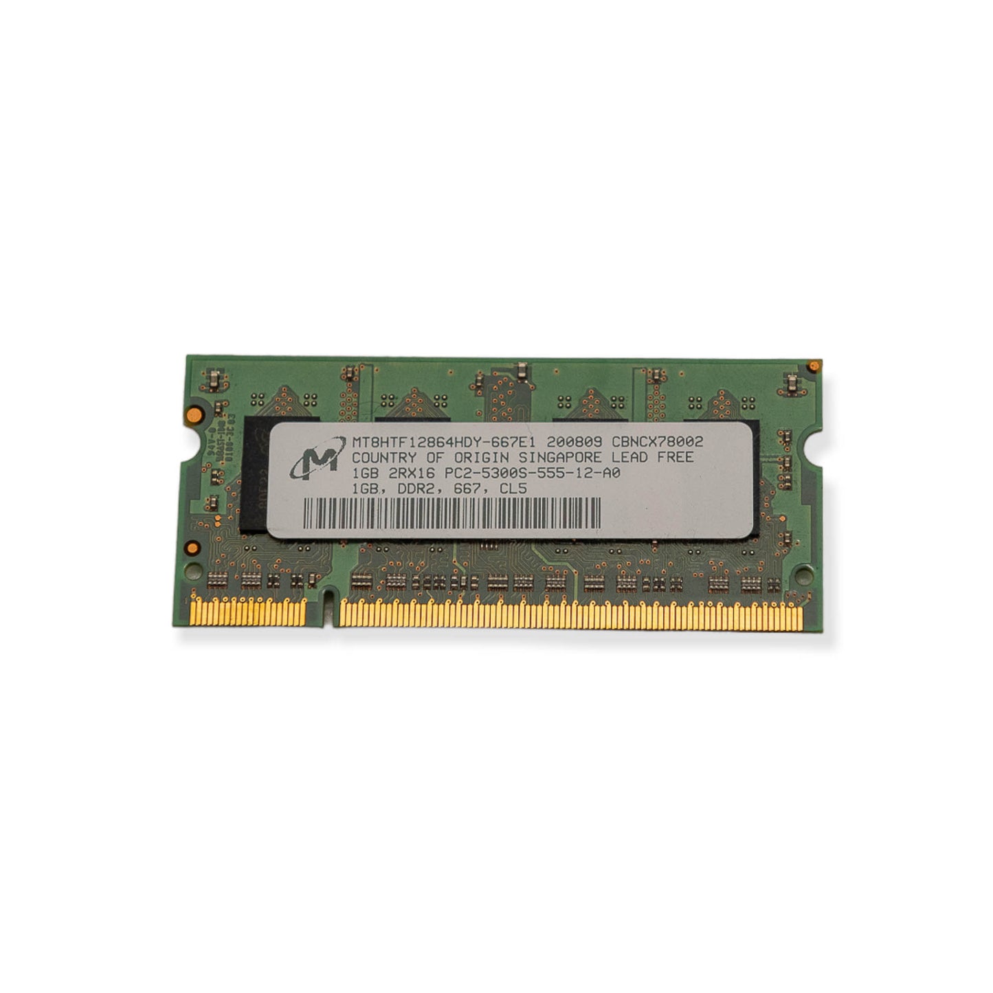 Memória Ram Micron DDR2 1GB 667Mhz MT8HTF12864HDY-667E1