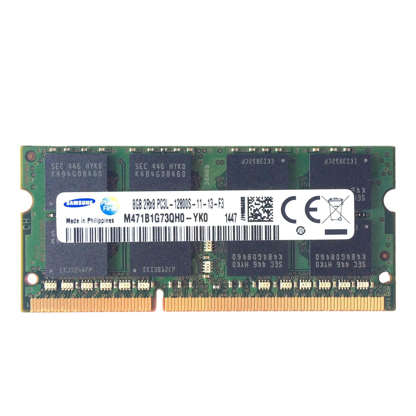 Memória Ram SODIMM Samsung DDR3L 8GB 12800S M471B1G73QH0-YK0