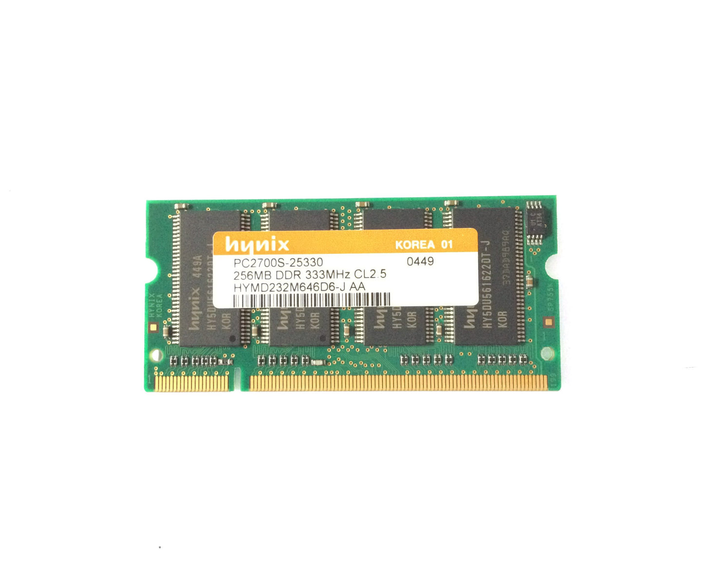 RAM SODIMM Hynix 256Mb DDR333MHZ HYMD232M646D6-J AA