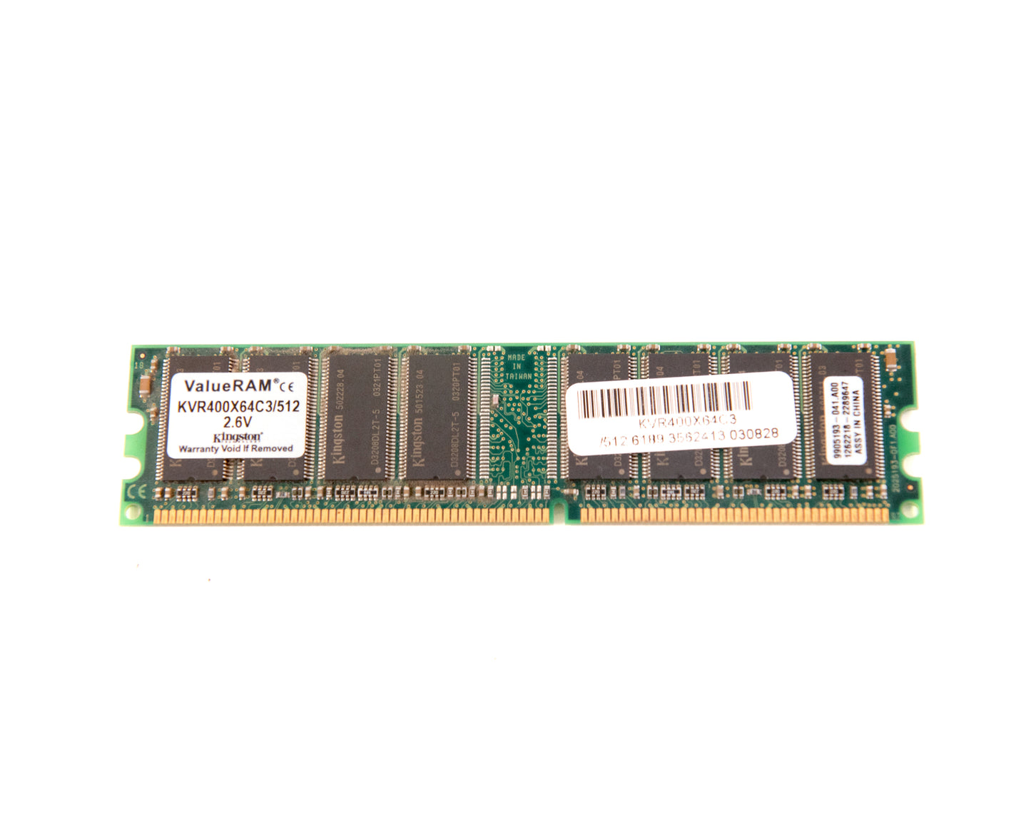 Memória Ram DIMM ValueRam 512Mb DDR400MHZ KVR400X64C3/512Mb
