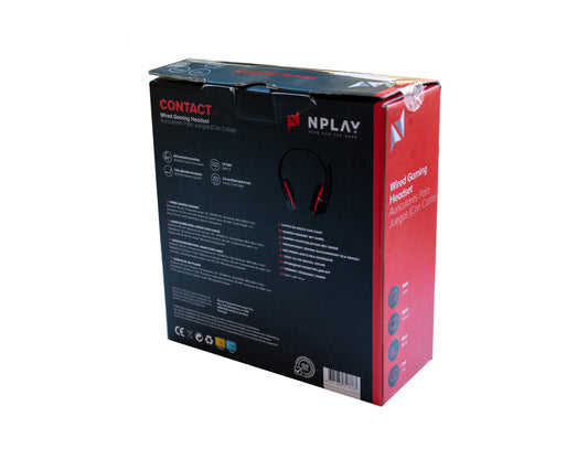 Auriculares para juegos de contacto NPLAY para PC, PS4, XBOX ONE, conector de audio de 3,5 mm