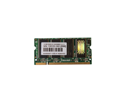 Memória Ram SO-DIMM Transcend 512MB DDR 333MHz 128122-1001 [RM]