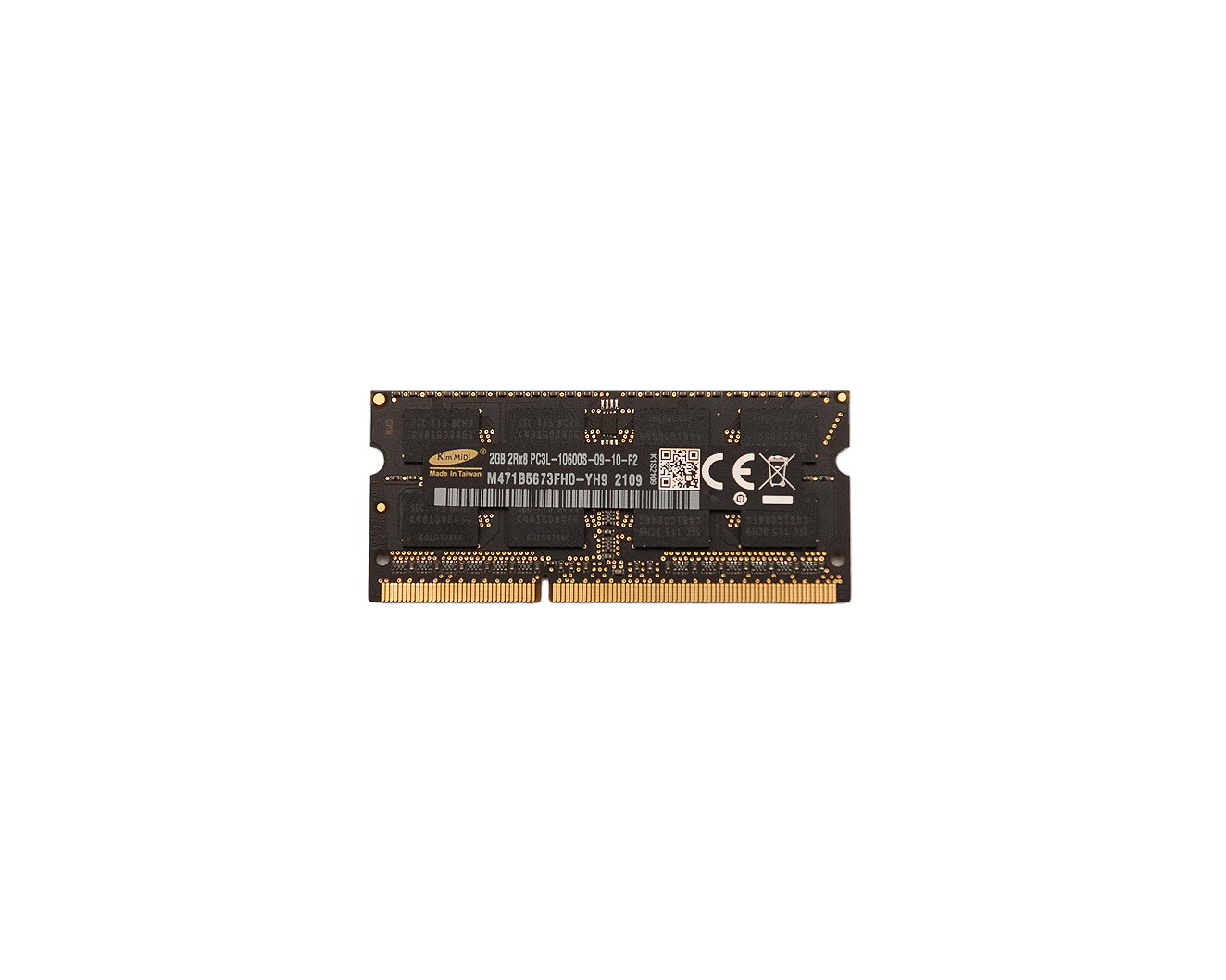 Memória Ram SODIMM Samsung DDR3L 2GB 10600S-09-10-F2 M471B5673FH0-YH9 2109