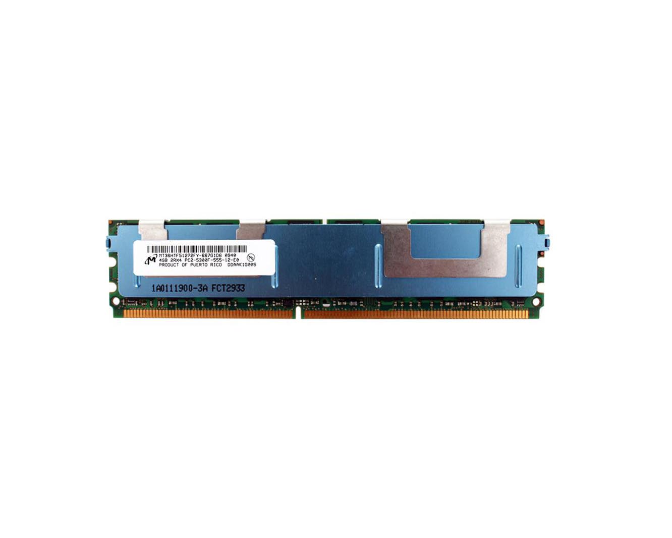 Memória Ram DIMM Micron 4GB DDR2 2RX4 ECC 667MHZ MT36HTF51272FY
