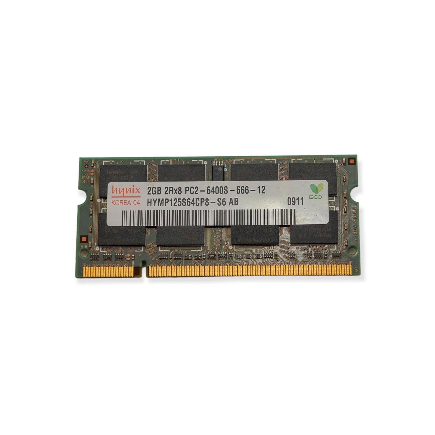 Memória Ram SODIMM Hynix DDR2 2GB 6400S HYMP125S64CP8 - S6 AB