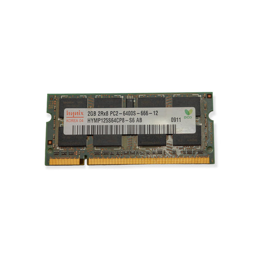 Memória Ram SODIMM Hynix DDR2 2GB 6400S HYMP125S64CP8 - S6 AB