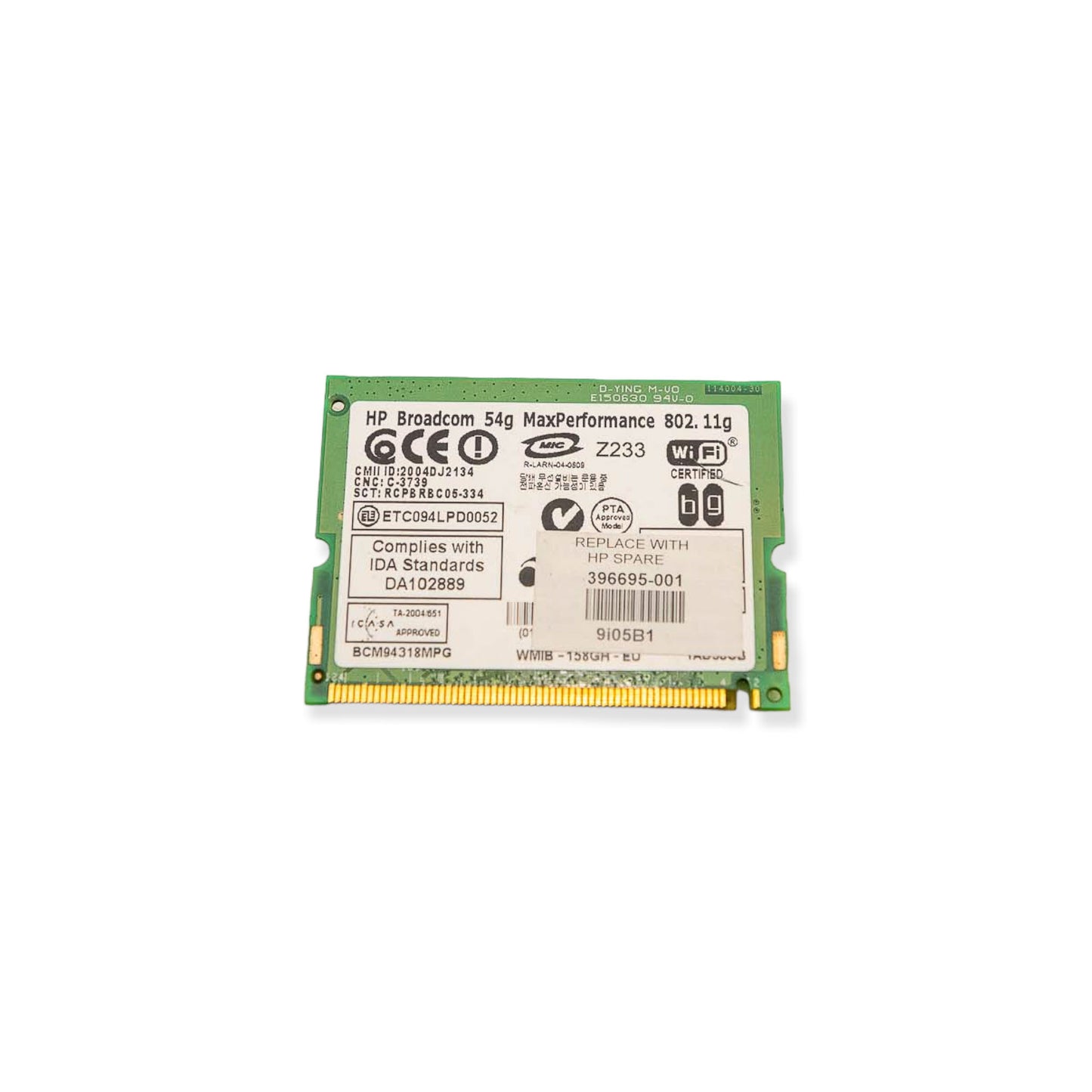 Modem Broadcom 802.11g hp spare part 396695-001