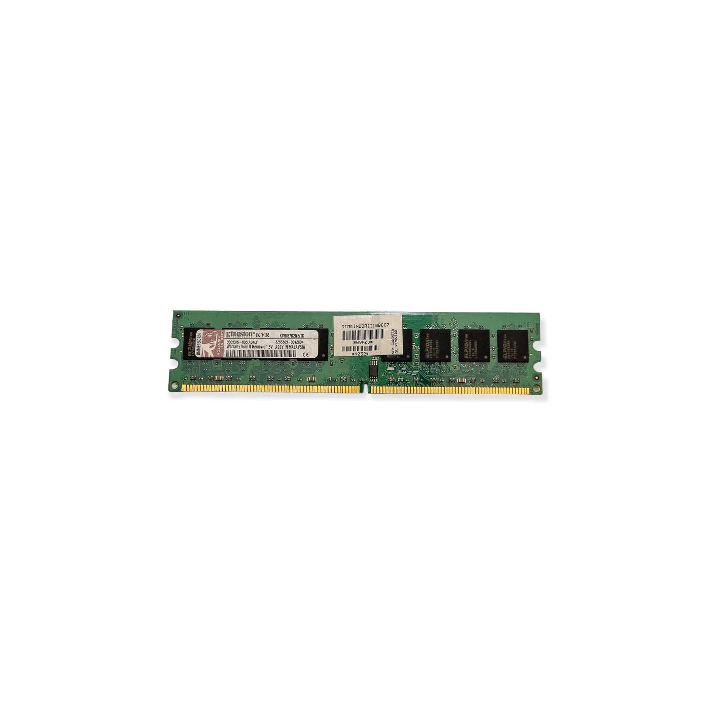 Memória Ram DIMM Kingston DDR2 1GB 667MHZ KVR667D2N5/1GB