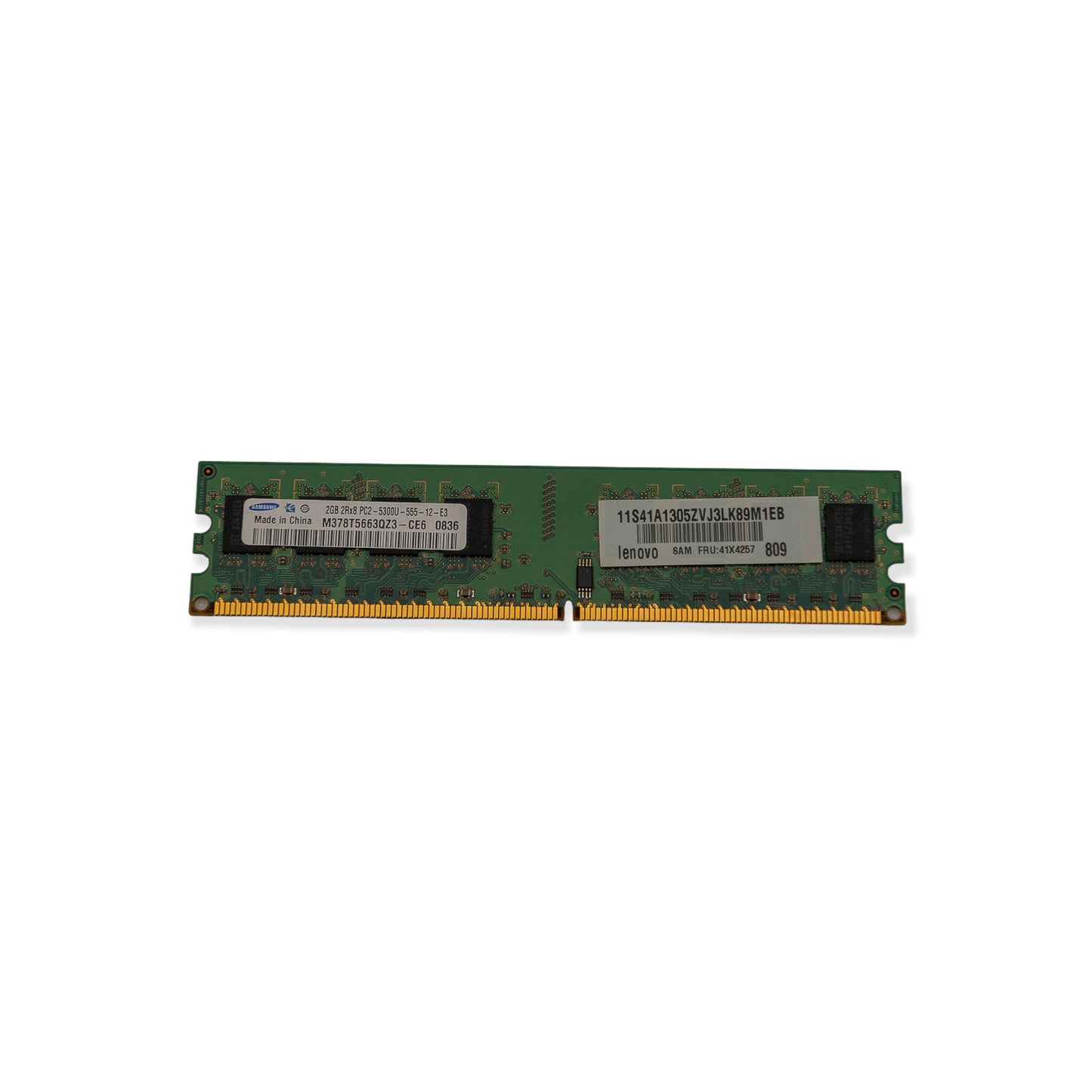 Memória Ram DIMM Samsung DDR2 2GB 5300U M378T5663QZ3 - CE6