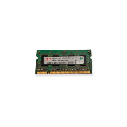 Memória Ram SODIMM Hynix DDR2 1GB 6400S HYMP112S64CP6-S6 AB