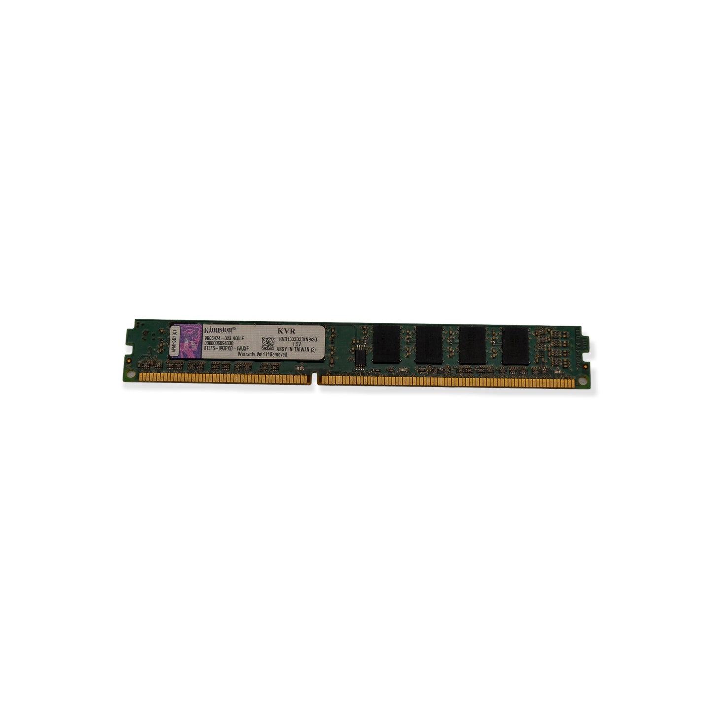 Memória Ram DIMM SLIM Kingston DDR3 2GB 1333Mhz KVR1333D3S8N9/2G