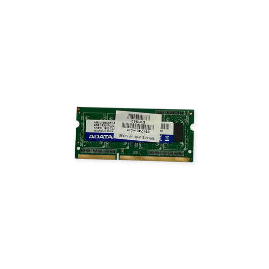 Memória Ram SODIMM ADATA DDR3L 4GB AM1L16BC4R1-B1HS